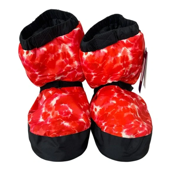 Bloch Red and Black warm up booties size large - Picture 1 of 6